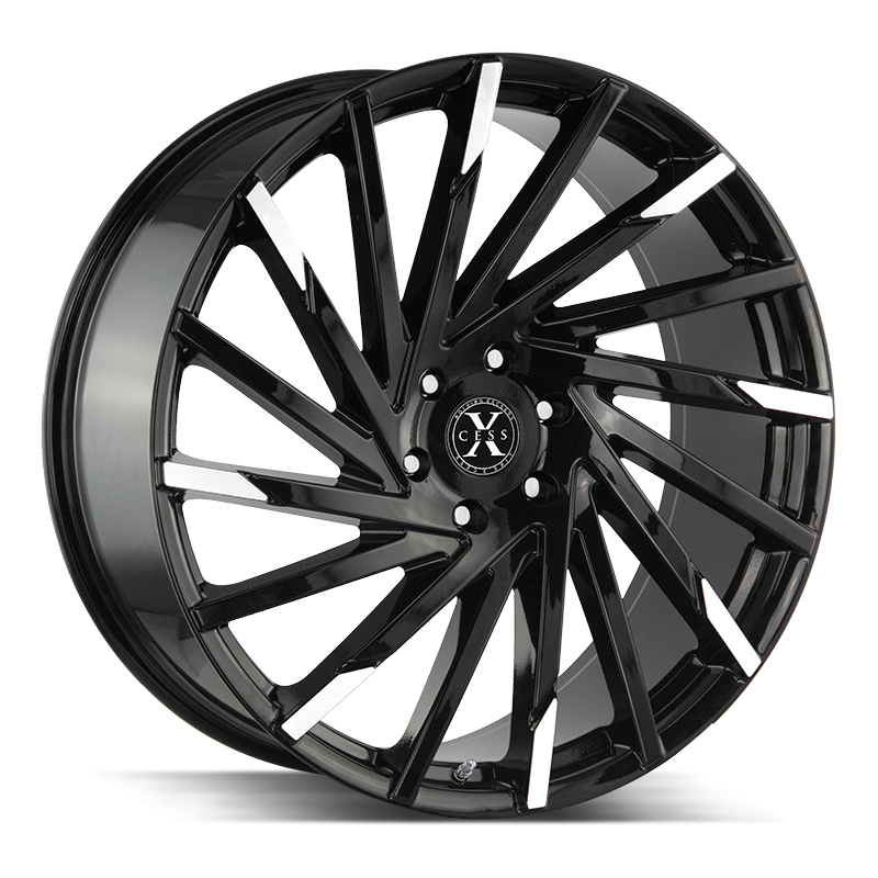 XCess X02 Black Machined wheel