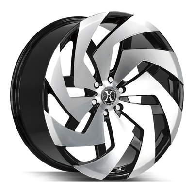 XCess X04 Black Machined wheel
