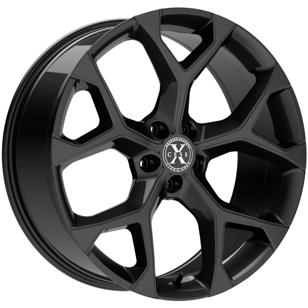 Xcess 5 Flake Gloss Black Wheel