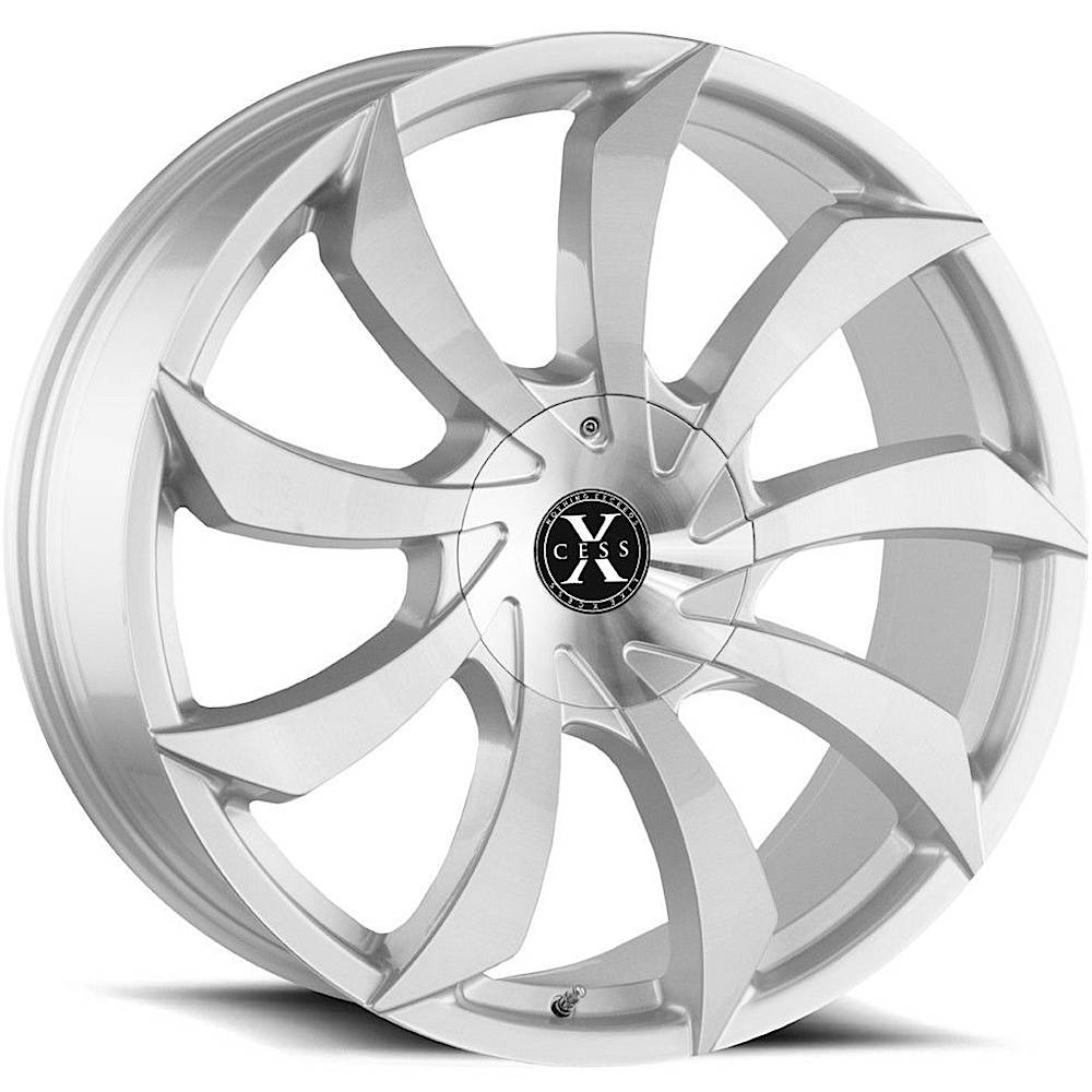 Xcess X01 Silver with Brushed Spoke Faces Wheel