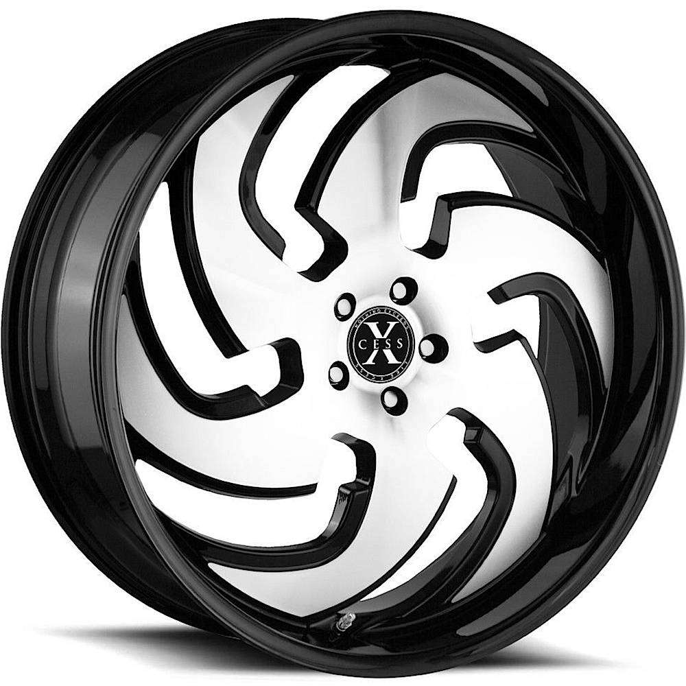 Xcess X03 Gloss Black with Machined Spoke Faces