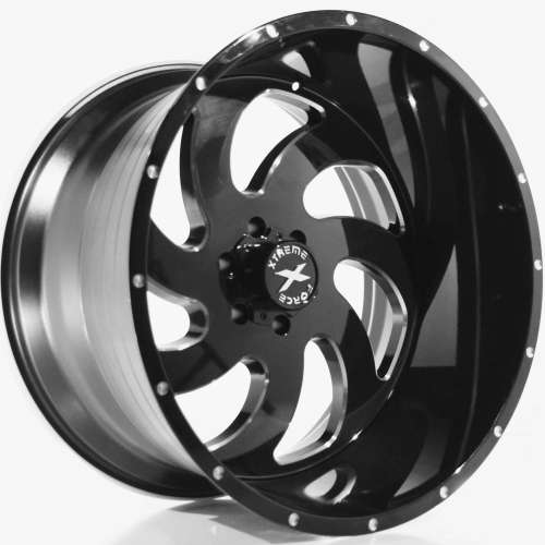 Xtreme Force XF1 Black with Milled Spoke Edges
