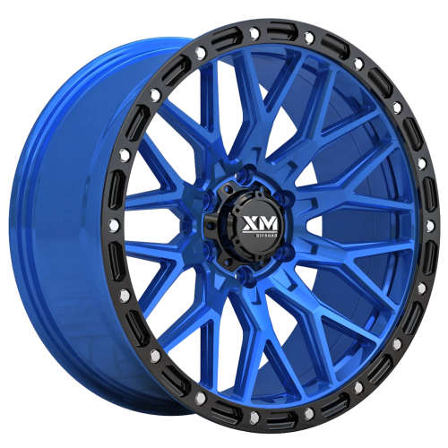 Xtreme Mudder XM-704 Candy Blue with a Black Simulated Beadlock