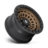 Fuel 1PC D634 ZEPHYR 17x9 +1mm Matte Bronze Black Bead Ring