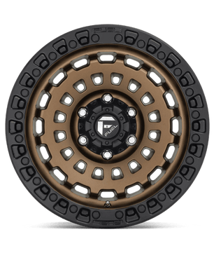Fuel 1PC D634 ZEPHYR 17x9 +1 Matte Bronze Black Bead Ring