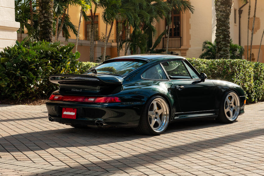 HRE 527 forged wheel on Porsche 993 Turbo S Forest Green Metallic