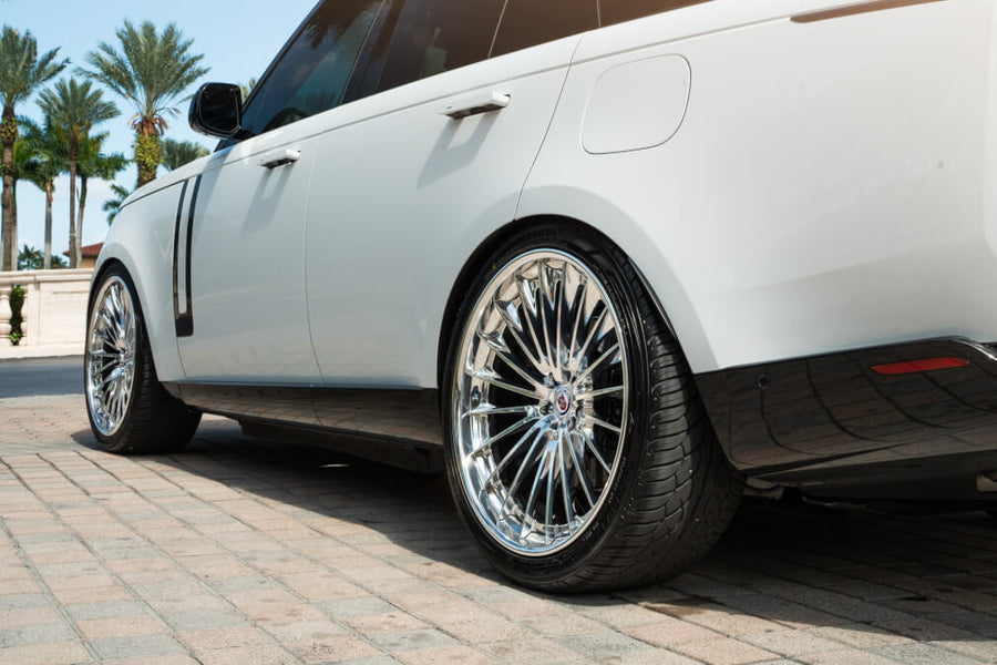 HRE S209H forged wheel on White Range Rover