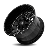 Hardrock Offroad H708 20x9 0mm Gloss Black Milled