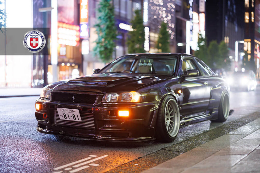HRE 303 forged wheel on Nissan Skyline R34