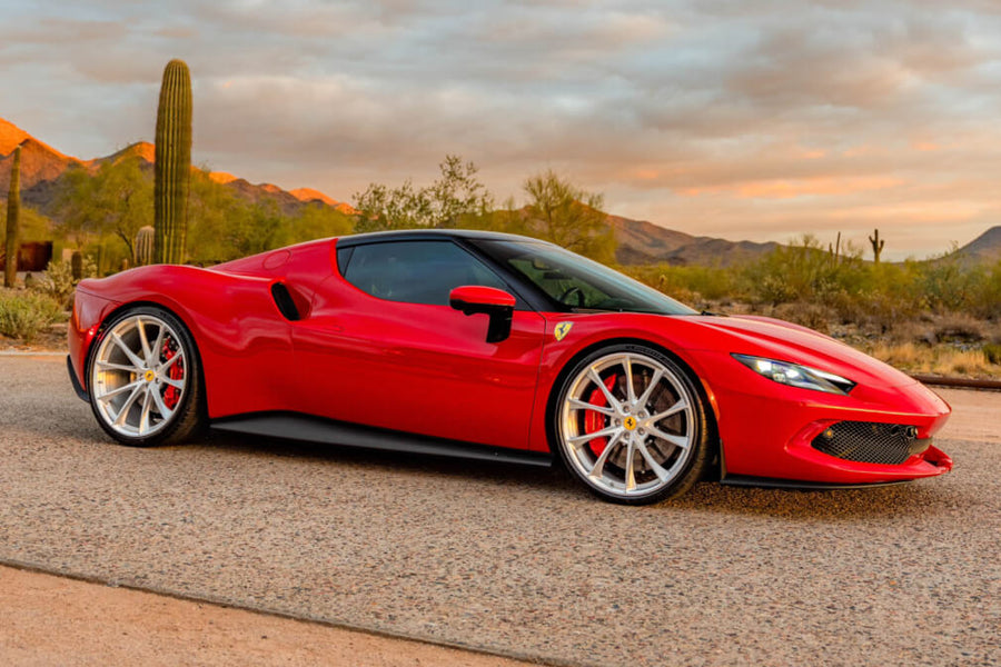 HRE P204 forged wheel on Ferrari 296 GTB