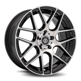 Curva C7 Black Machine Face wheel