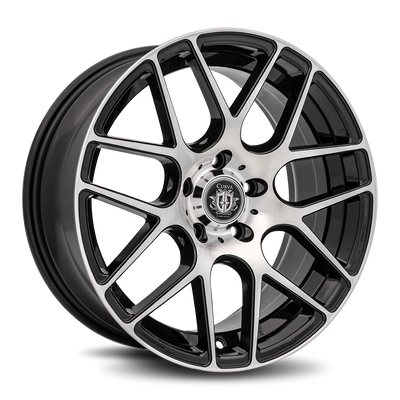 Curva C7 Black Machine Face wheel