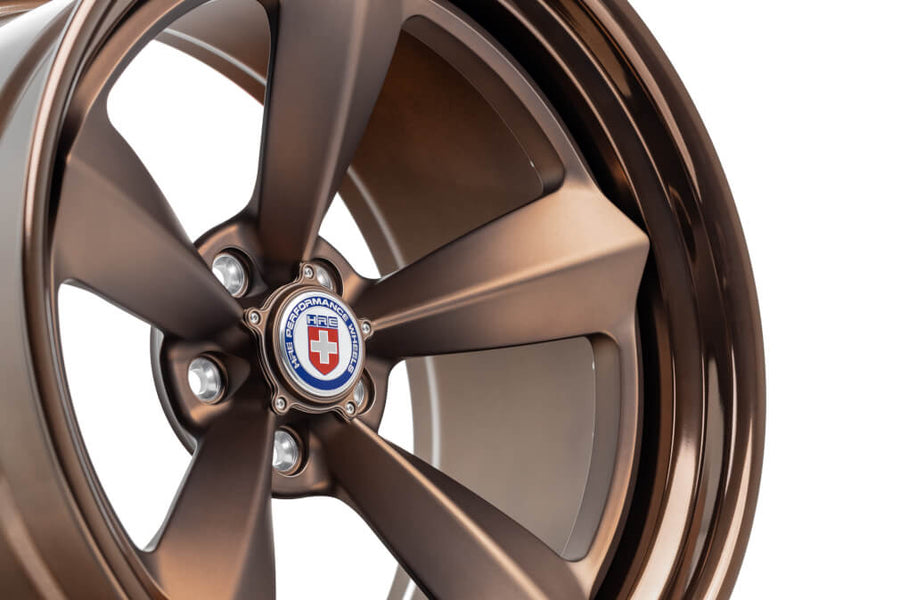 HRE 105 forged wheel on HRE Muscle 105 IN Frozen Polished Bronze Polished Bronze FMR