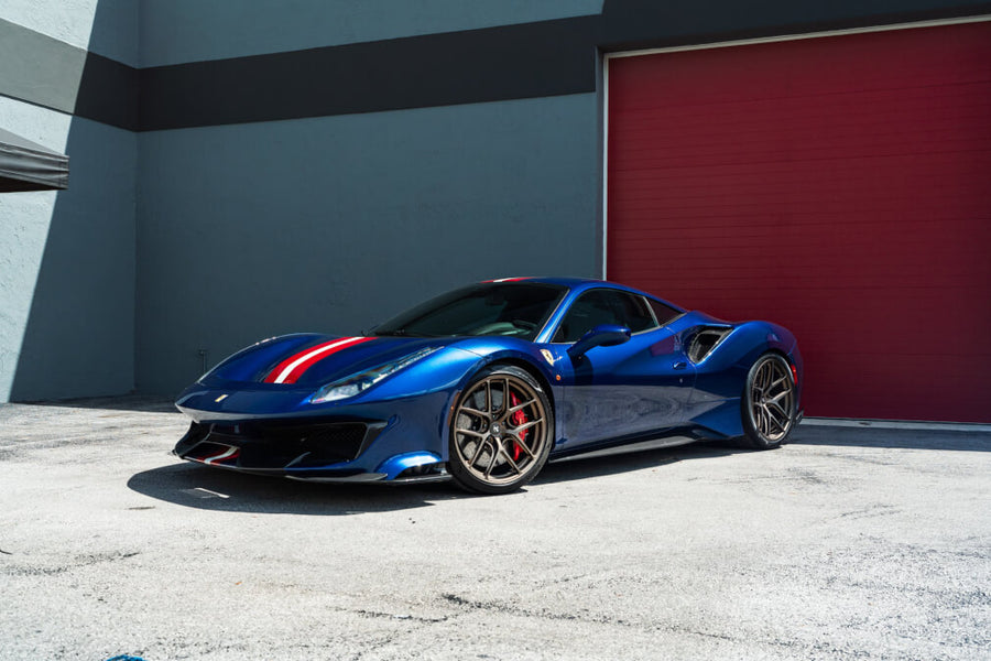 HRE R101 Lightweight forged wheel on Ferrari 488 Pista