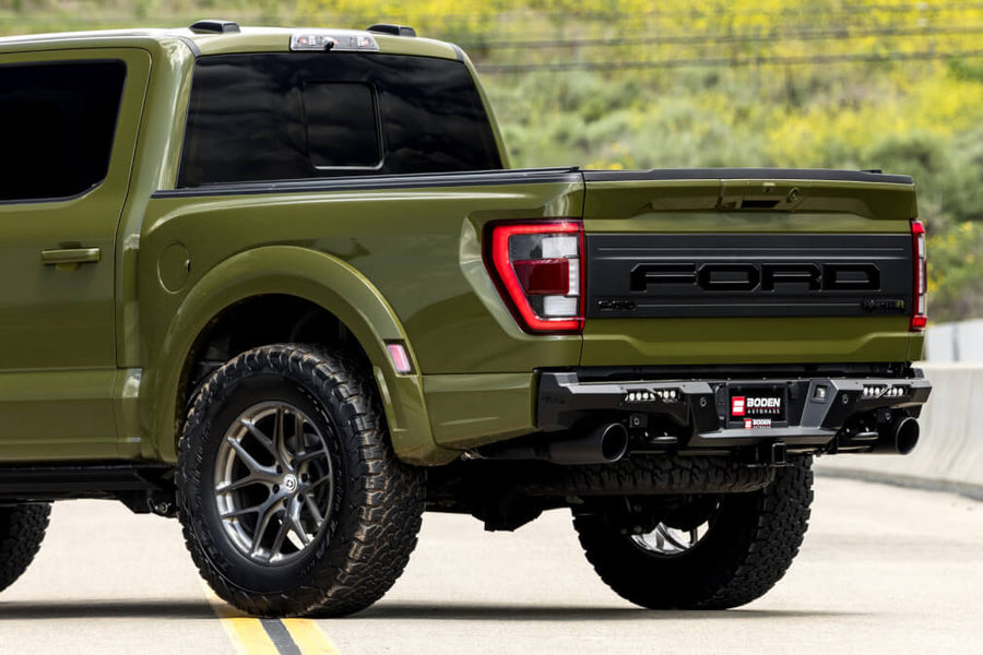 HRE P161 forged wheel on Ford Raptor R Green