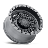 Black Rhino ABRAMS 17x8.5 0 Textured Matte Gunmetal   truck wheel