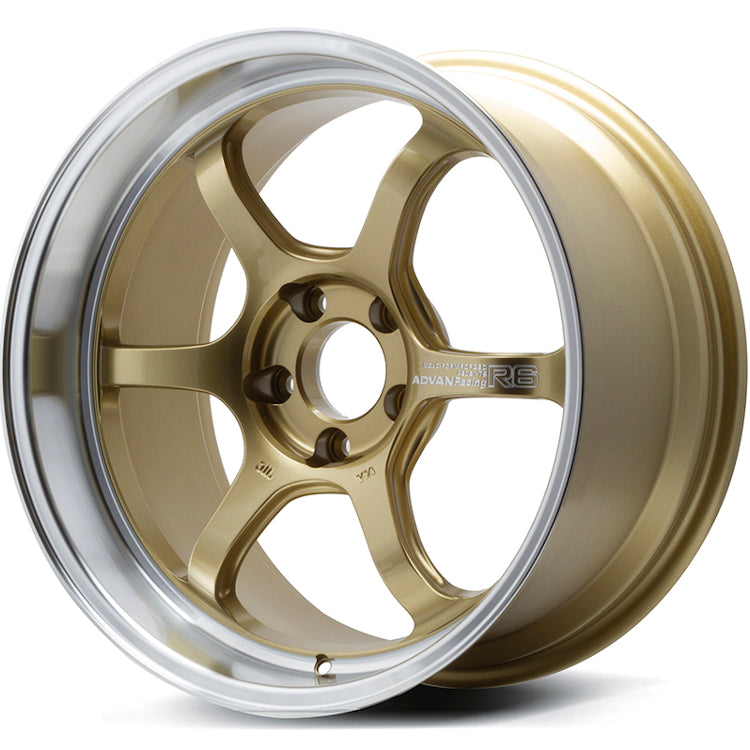 Advan Racing R6 Gold wheel