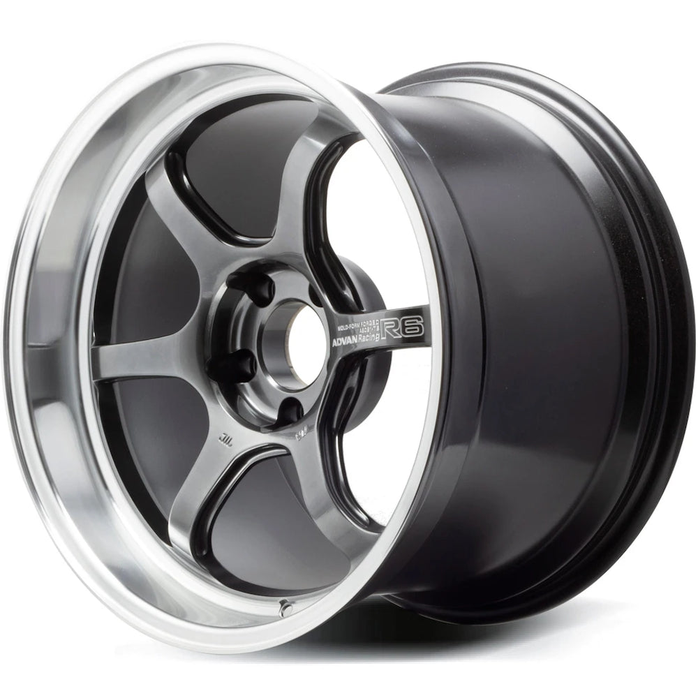 Advan Racing R6 Hyperblack Machined Wheel