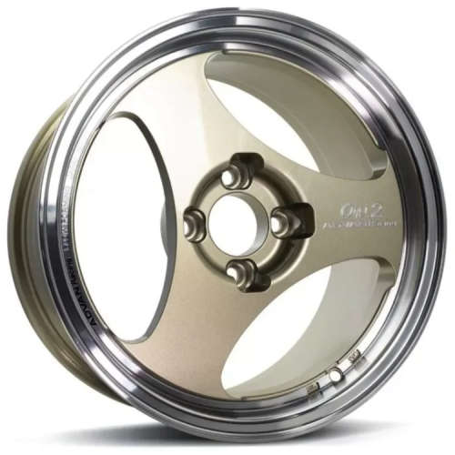 Advan Racing Oni 2 Champagne Gold with a Machined Lip