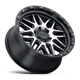 Black Rhino ALAMO 20x9 +12mm Gloss Black with Machined Face & Stainless Bolts