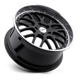 TSW Valencia 20x10 Gloss Black Mirror Cut Lip premium Euro wheel