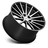 TSW Chicane 19x8.5 +15 Gloss Black with Mirror Face premium Euro wheel