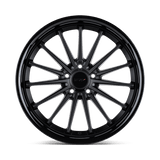 TSW Marina 19x8.5 +20 Matte Black Gloss Black Lip premium Euro wheel