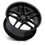 TSW Premio 20x8.5 +20 Matte Black Gloss Black Lip premium Euro wheel
