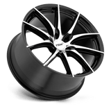 TSW Sprint 18x8.5 +40 Gloss Black Mirror Cut Machined premium Euro wheel