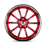 TSW Sweep 18x8.5 +40 Candy Red Stainless Lip premium aftermarket wheel