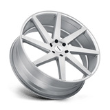Status BRUTE 22x9.5 +35mm Silver with Brushed Machined Face (5x127)