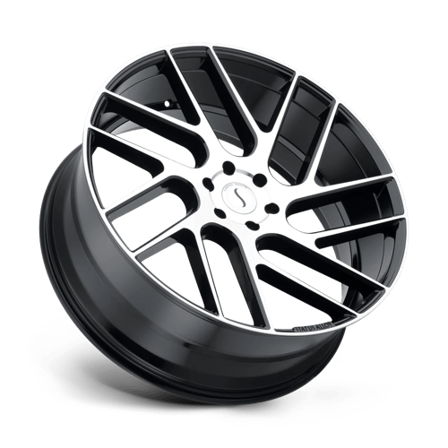 Status Juggernaut 24x9.5 30mm Gloss Black With Machined Face – TFS Wheels