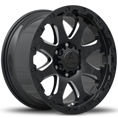 American Elite Guardian Black Milled Wheel