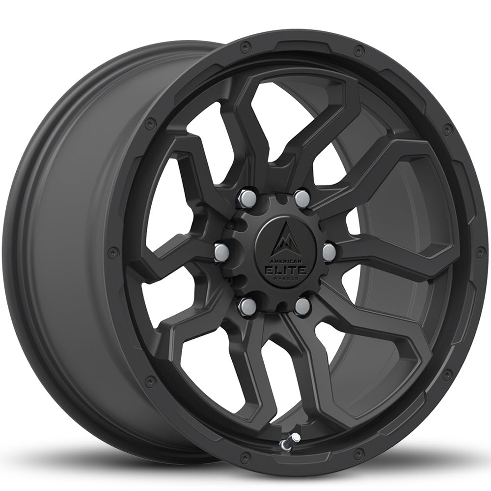 American Elite Spartan Matte Black Wheel