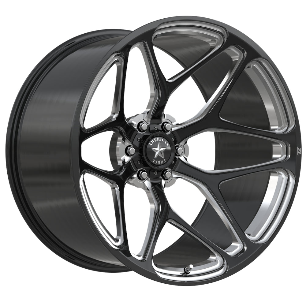 American Force Chase ZL 6 Black Milled Wheel