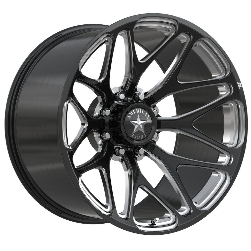 American Force Chase ZL 8 Black Milled Wheel