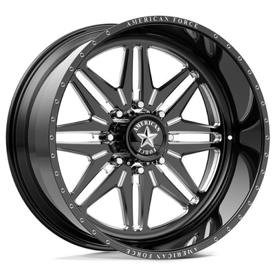 American Force Chief SS Black Milled Wheel