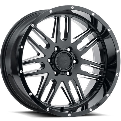American Outlaw 12 Gauge Black Milled Wheel