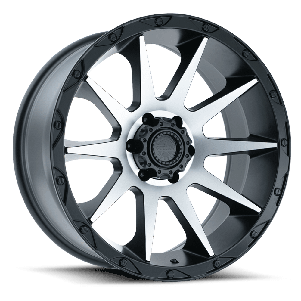 American Outlaw Cord Black Machined Wheel