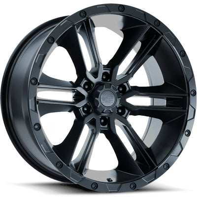 American Outlaw Railcar Satin Black Wheel