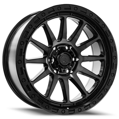 American Outlaw Spike Black Machined Wheel