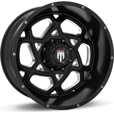 American Truxx Astro Black Milled Wheel
