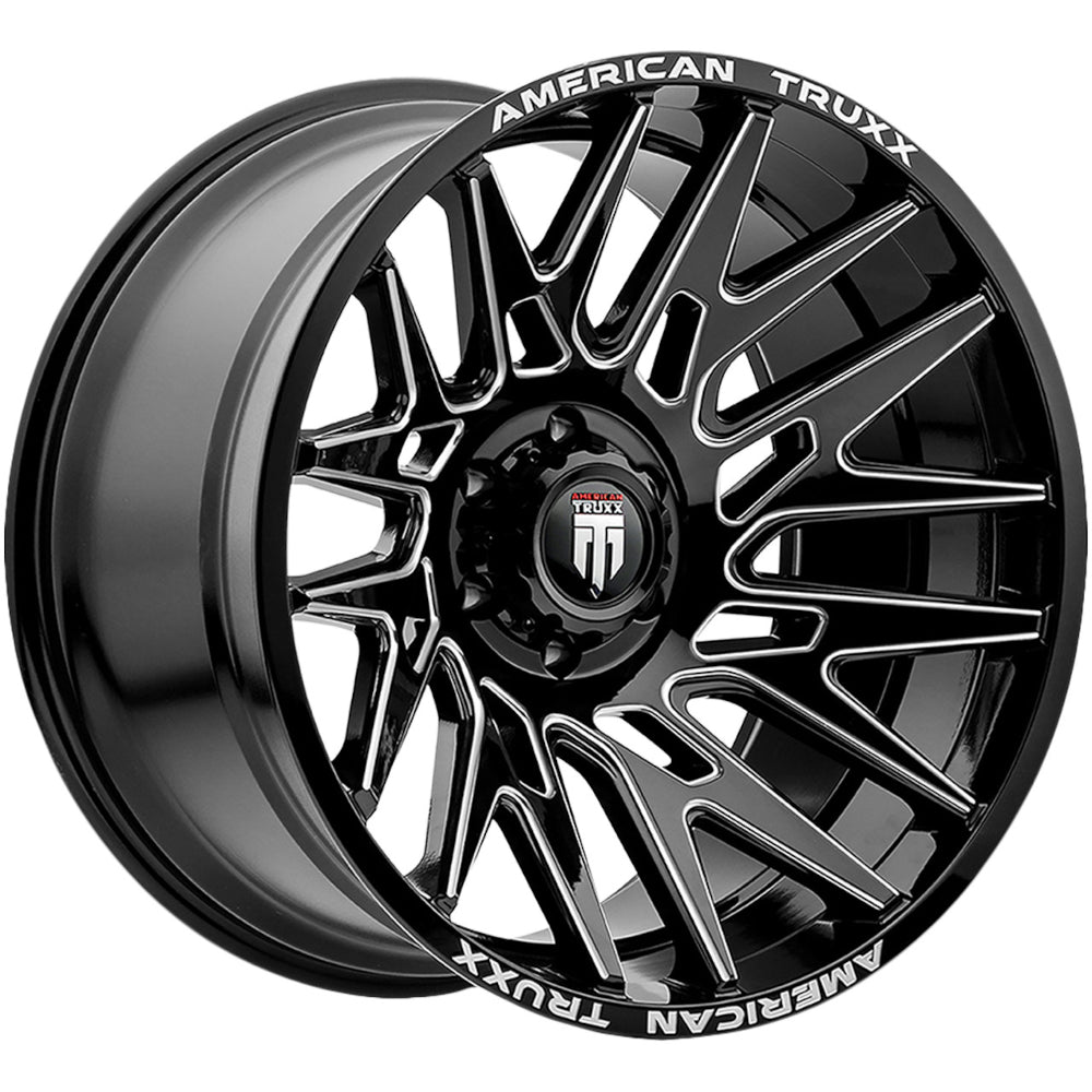 American Truxx Evolution Black Milled Wheel