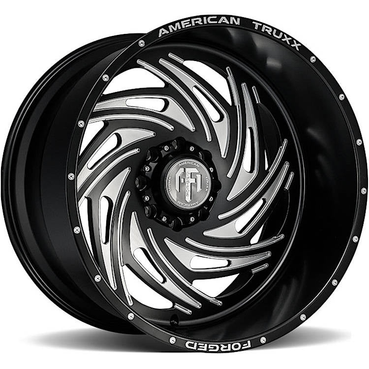 American Truxx Forged Twister Black Milled Wheel