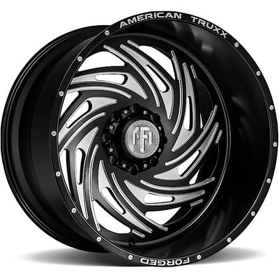 American Truxx Forged Twister Black Milled Wheel