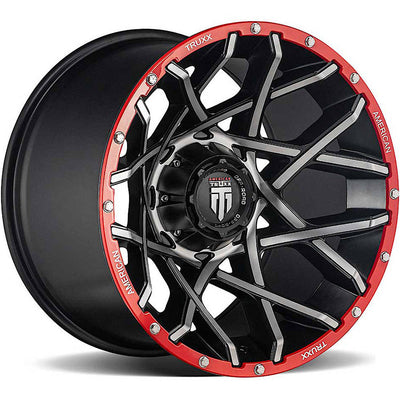 American Truxx Gridlock Black Machined Wheel