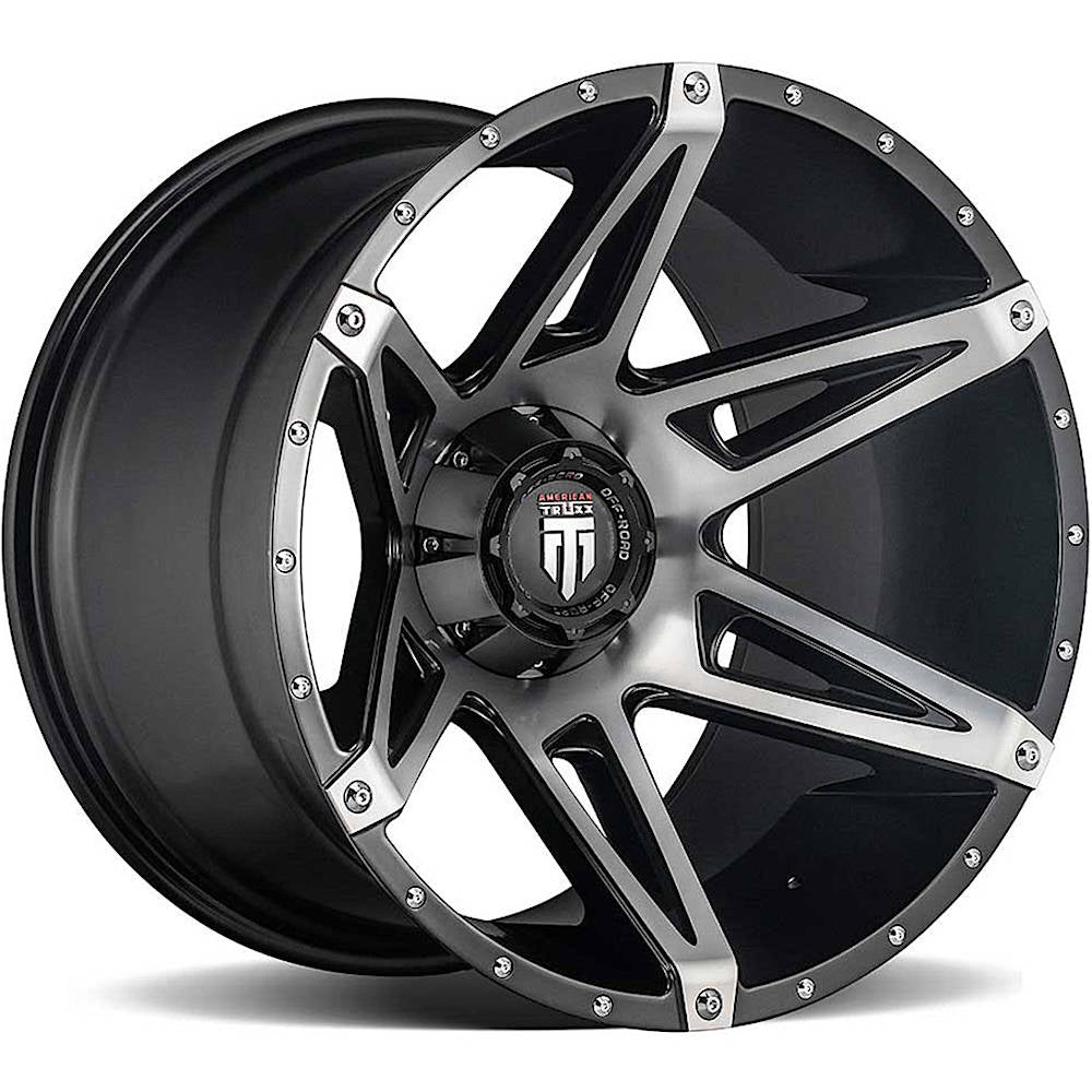 American Truxx Kutz Black Machined Wheel