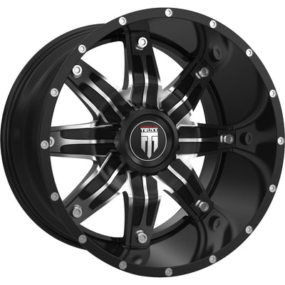 American Truxx Lone Star Black Machined Wheel