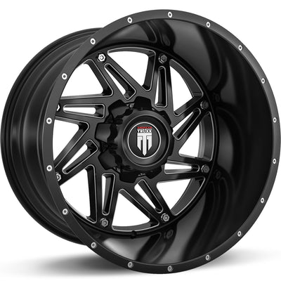American Truxx Warrior Black Milled Wheel