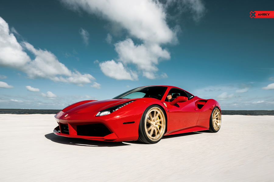 ANRKY AN33 forged wheel on Ferrari 488GTB